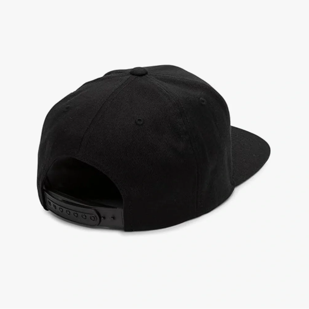 Volcom Circle Stone Quarter Twill Flat Bill Hat Black